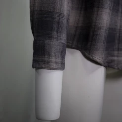 Harley-Davidson Men's Grey Plaid Skull L/S Woven Shirt (S04)