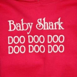 Wild Child Hoodies Kid's Pink Shark Baby Shark Pull Over Hoodie (S03)