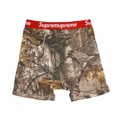 Mens Supreme Men's 100% Authentic Single Pack Camo Boxer Briefs