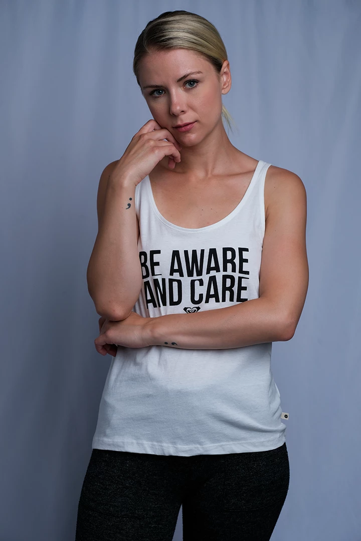 Tanks Roxy Women's Off White Be Aware And Care Sleeveless Tank Top (S03) 4 Tanks Roxy Women's Off White Be Aware And Care Sleeveless Tank Top (S03)