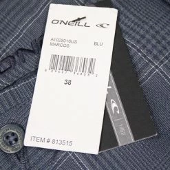 O'Neill Men's Marcos Blue Walking Shorts (Retail $45) Waist Size 38