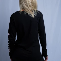 Roxy Women's Pink Sunset Wave Crew Neck L/S T-Shirt (S02) T-Shirts