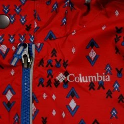 Columbia Boy's Red Diamond Print Outgrown Frosty Slope 2PC Jacket & Bib Winter Set