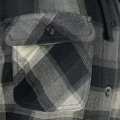 Carhartt Women's Black Charcoal Grey Plaid Hooded L/S Woven Shirt