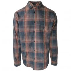 PrAna Men's Charcoal Magma L/S Woven Shirt