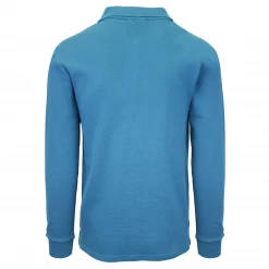 FILA Men's Teal F-Box L/S Polo T-Shirt (S03) 9 FILA Men's Teal F-Box L/S Polo T-Shirt (S03)