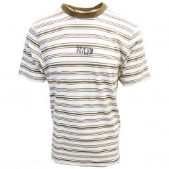 Volcom Men's White Flash Flexure Crew S/S T-Shirts (S21)