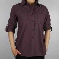 Long Sleeve Carhartt Women's Muted Plum L/S Woven Shirt (211)