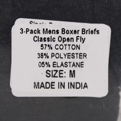 Mens FCUK Men's 3 Pack Grey, Navy Blue, Dark Grey Boxer Briefs (S12)