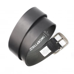 Billabong Men's Black Leather Belt (S05)