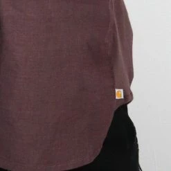 Long Sleeve Carhartt Women's Muted Plum L/S Woven Shirt (211)