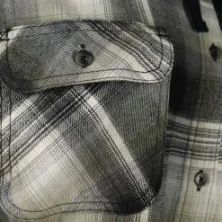 Flannels Carhartt Women's Black Ash Grey White Plaid Hooded L/S Woven Shirt