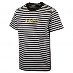 OBEY Men's Amoeba Striped S/S T-Shirt (S01)