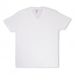 IZOD Men's 3-Pack White Big & Tall V-Neck S/S T-Shirt (S02) Mens