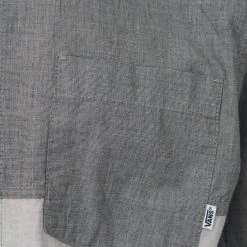 Vans Off The Wall Men's Heather Grey Tone S/S Woven Shirt (Medium Only)