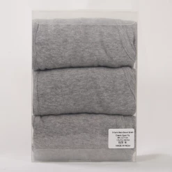 French Connection Men's 3 Pack Grey W/ Black Strap Boxer Briefs (S13)