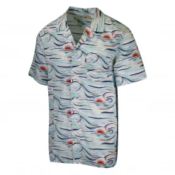 Levi's Men's White Tropical Sunset S/S Woven Shirt (Retail $54.50) S05