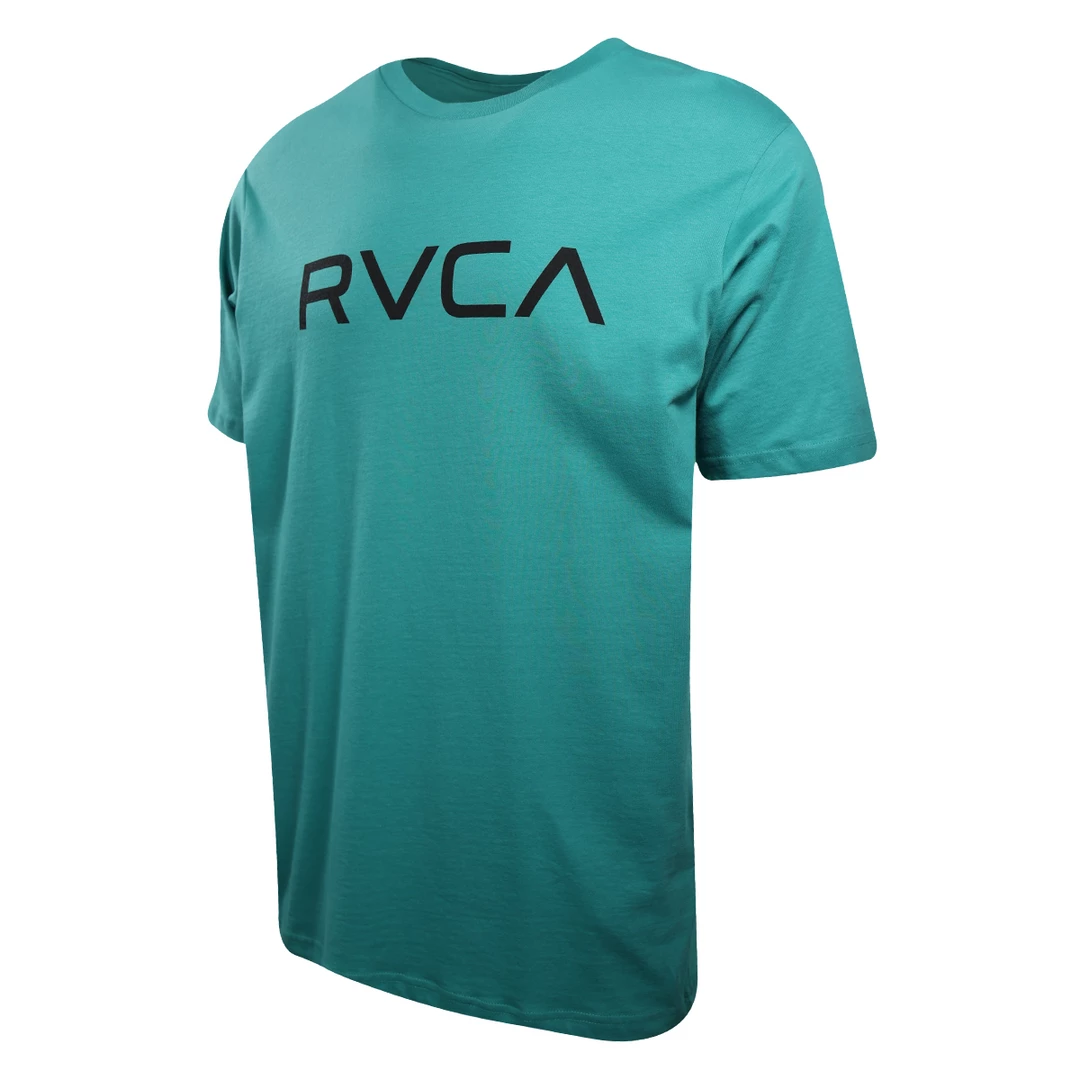 RVCA Men's Light Teal Classic Text Regular Fit S/S T-Shirt (S23) 4 RVCA Men's Light Teal Classic Text Regular Fit S/S T-Shirt (S23)