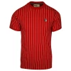 FILA Men's Red & White Striped F-Box S/S T-Shirt (156)