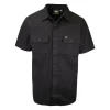 Harley-Davidson Men's All Black S/S Woven Shirt (S08)
