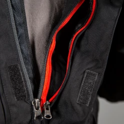 Mens Quechua Men's Black 3 In 1 Fleece Lined Canvas Full Zip Jacket (EU Size Small)