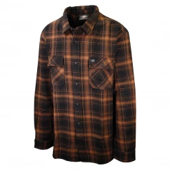 Harley-Davidson Men's Black Brown Plaid L/S Woven Shirt (S15)