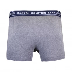 Kenneth Cole Men's Reaction 3 Pack Navy Heather Grey Boxer Brief (S02)