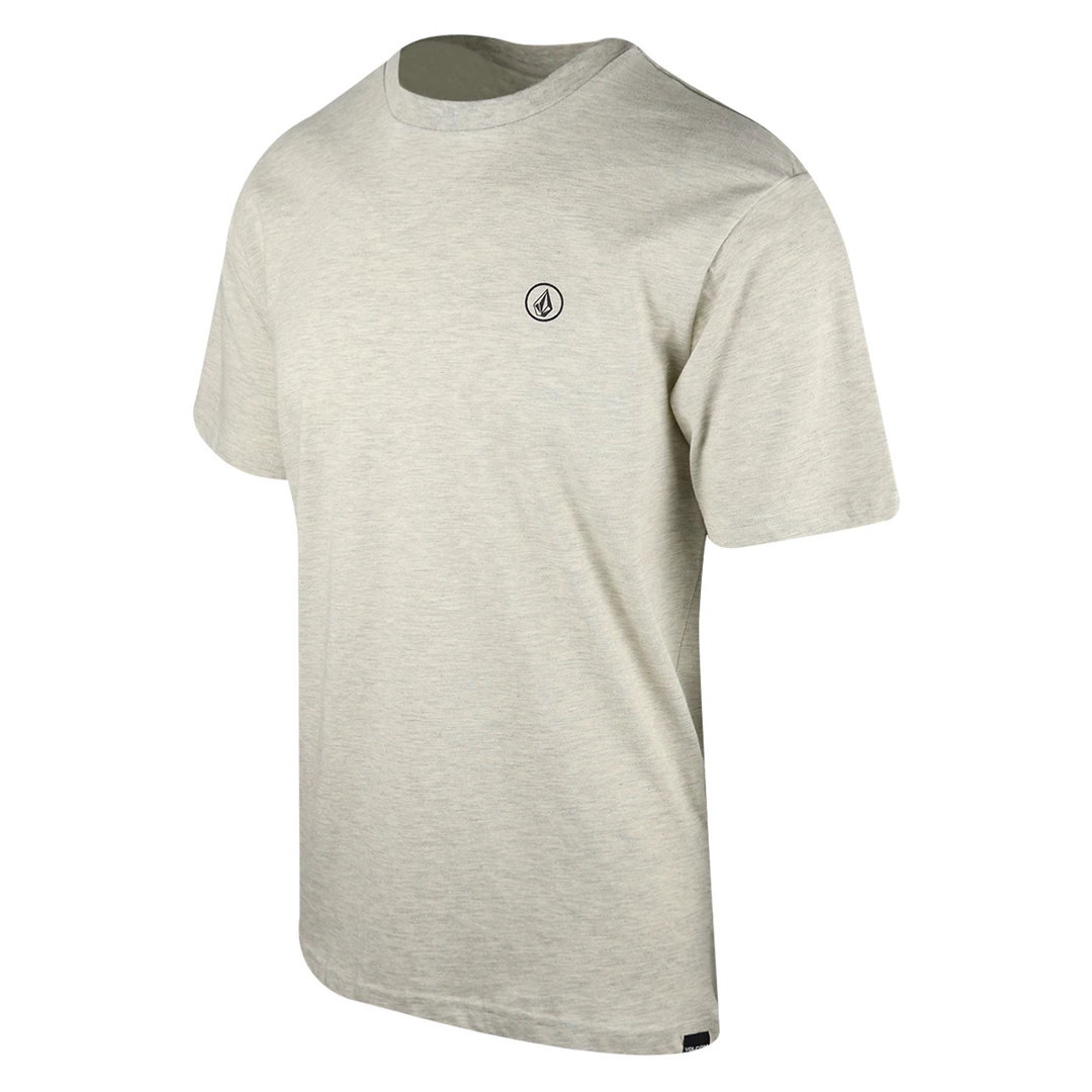 Volcom Men's Heather Cream Grey Circle Logo S/S T-Shirt (S49) New Arrivals 4 Volcom Men's Heather Cream Grey Circle Logo S/S T-Shirt (S49) New Arrivals