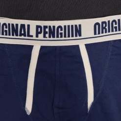 Original Penguin Men's 3 Pack Navy Blue, Maroon, Navy Blue Boxer Brief