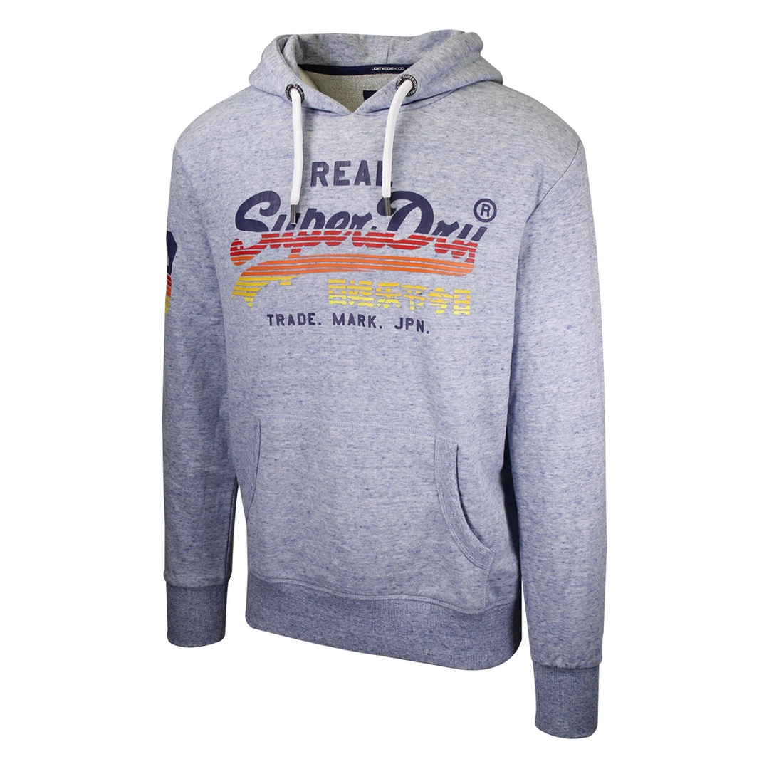 Superdry Men's Sky Blue Vintage Logo L/S Pullover Hoodie (Size Large) 4 Superdry Men's Sky Blue Vintage Logo L/S Pullover Hoodie (Size Large)