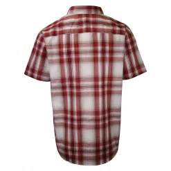 Columbia Men's Red White Rapid Rivers II Plaid S/S Shirt (Retail $45) 664