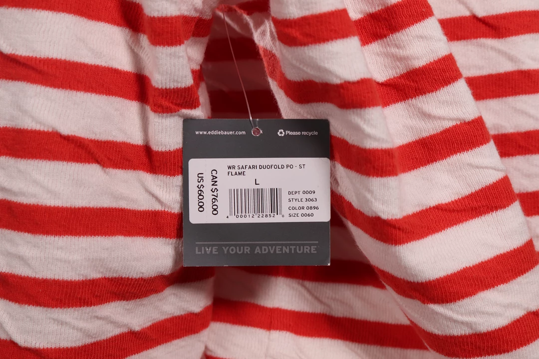 Eddie Bauer Women's Flame Safari Duofold Striped Pullover Hoodie (S05B) 7 Eddie Bauer Women's Flame Safari Duofold Striped Pullover Hoodie (S05B)