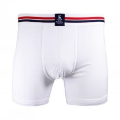 Mens Psycho Bunny Men's 3 Pack White Boxer Briefs (S01A)