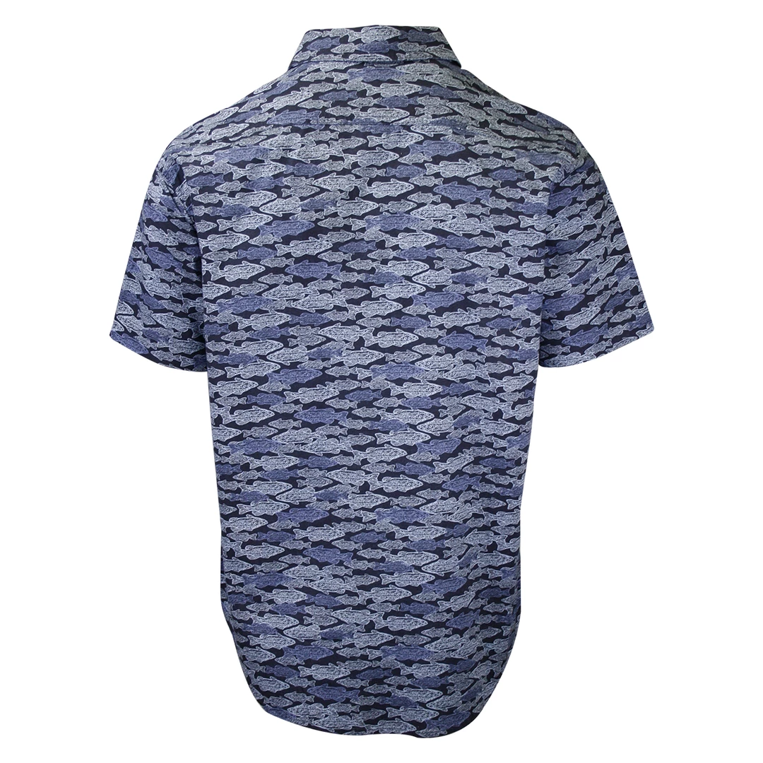 Levi's Men's Blue Fish S/S Woven Shirt 5 Levi's Men's Blue Fish S/S Woven Shirt