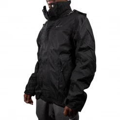 Quechua Men's Black Soft Shell Full Zip Jacket