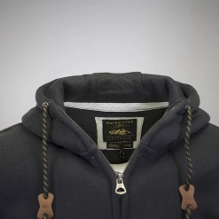 Quiksilver Men's Dark Grey & Heather Grey Two Tone Full Zip Hoodie (S02)