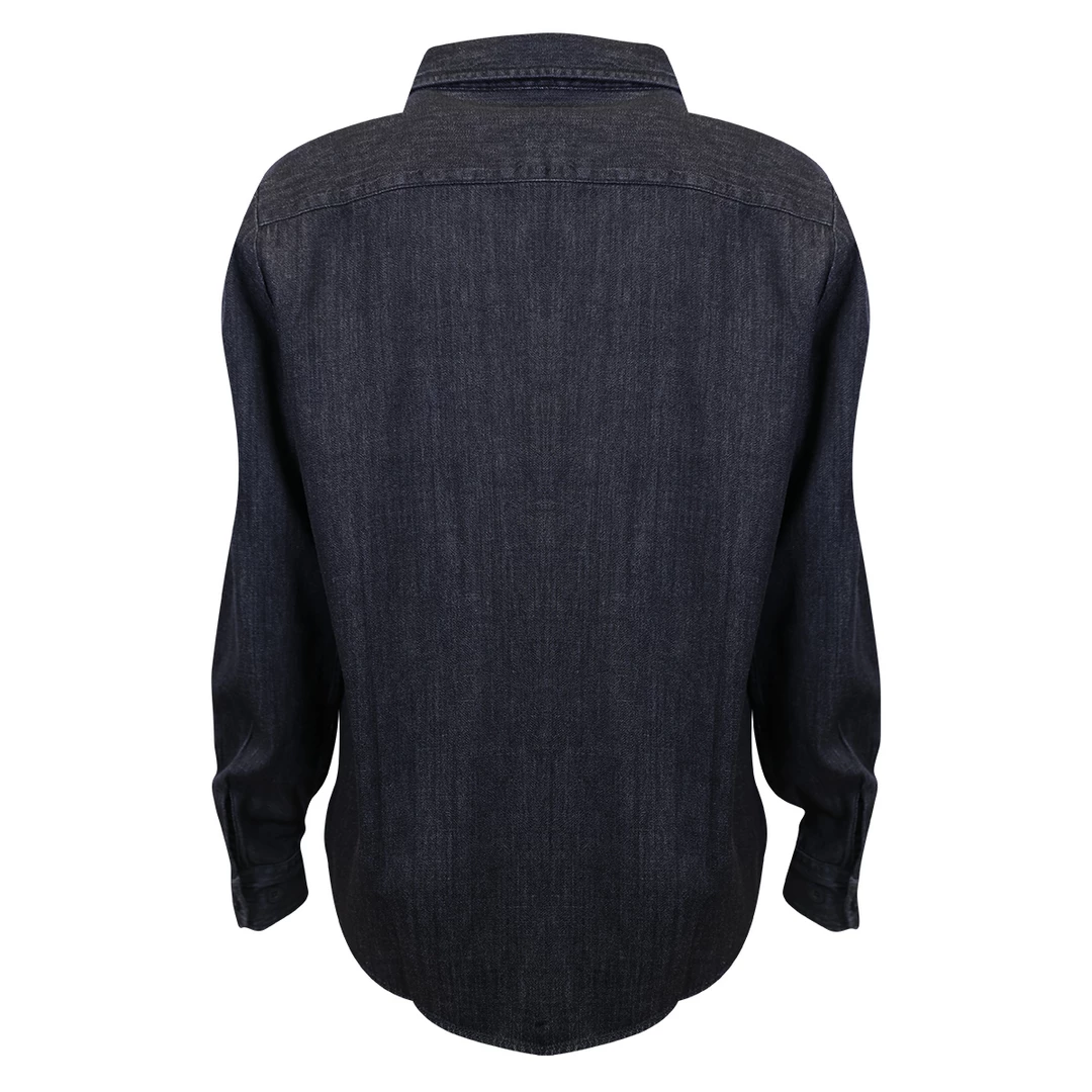 Harley-Davidson Women's Grey Denim L/S Woven Shirt (S05) 5 Harley-Davidson Women's Grey Denim L/S Woven Shirt (S05)