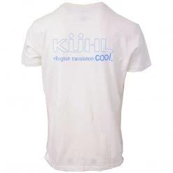Kuhl Men's White Kuhl Logo Born In The Wild S/S T-Shirt (Retail $35) Size Small