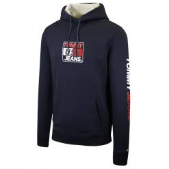 Tommy Hilfiger Tommy Jeans Men's Essential Graphic Pull Over Hoodie 28 Tommy Hilfiger Tommy Jeans Men's Essential Graphic Pull Over Hoodie