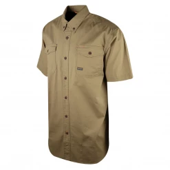 Ariat Men's Khaki Ventek Rebar S/S Woven Shirt (239)