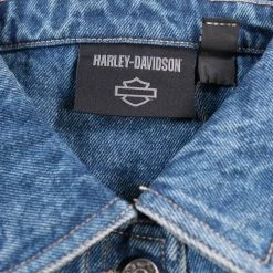 New Arrivals Harley-Davidson Women's Blue Denim Jacket (S05)