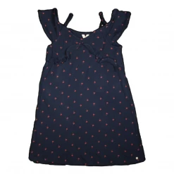 Roxy Girl's Navy Coral Dandelion Palm Tree Dress (S04) Kids