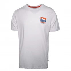 RVCA Men's White Grand Canyon Route 66 Regular Fit S/S T-Shirt (S16)
