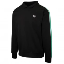 OBEY Men's Black Green L/S Polo Shirt (S16)