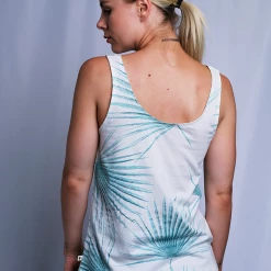 Tanks Roxy Women's Waves Of Change Palm Leaves Sleeveless Tank Top (S04)