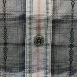 PrAna Men's Grey White Green Brown Plaid S/S Woven Shirt (S22)