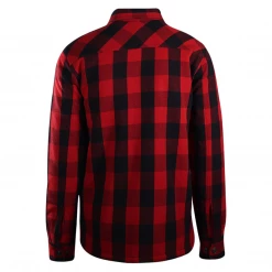 Harley-Davidson Men's Red Black Plaid Sherpa Lined Snap On Button Shirt Jacket