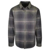 PrAna Men's Grey Green Orange Beige Plaid L/S Woven Shirt (S64)
