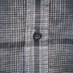 PrAna Men's Black Charcoal Grey Plaid S/S Woven Shirt (S15)