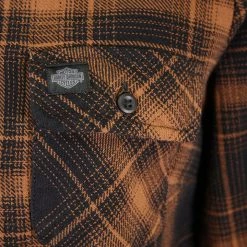 Harley-Davidson Women's Brown Black Plaid L/S Woven Shirt